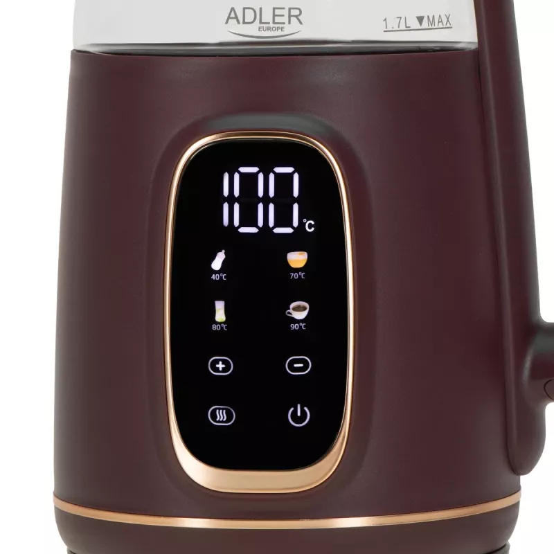 ADLER AD 1305 burgundinpunainen vedenkeitin