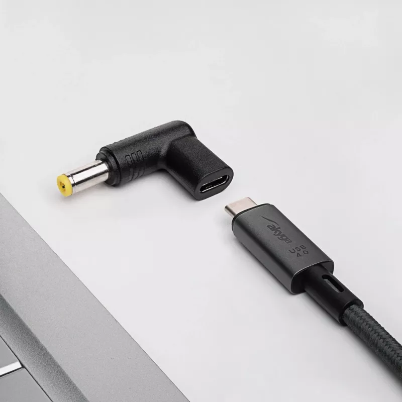 Akyga AK-ND-C01 lataussovitin USB-C - DC 5,5 x 2,5 mm kannettaviin, 18,5-20 V, 100 W
