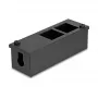 Jakorasia DeLOCK Easy 45 -moduulipidike pöytä- tai seinäasennukseen, metalli, musta — 4×22,5×45 mm tai 2×45×45 mm