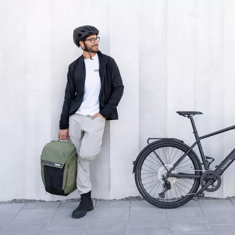 Polkupyöräreppu Thule Paramount 28L - vihreä