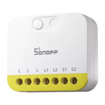 Kaksikanavainen mini-kytkin ilman N-johdinta Sonoff MINI-ZB2GS-L ZigBee