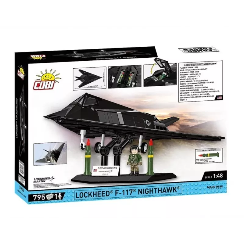 Lockheed F-117 Nighthawk rakennussarja (1:48)