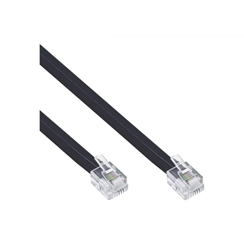 InLine modulaarikaapeli RJ12 uros / uros 6P6C 20m