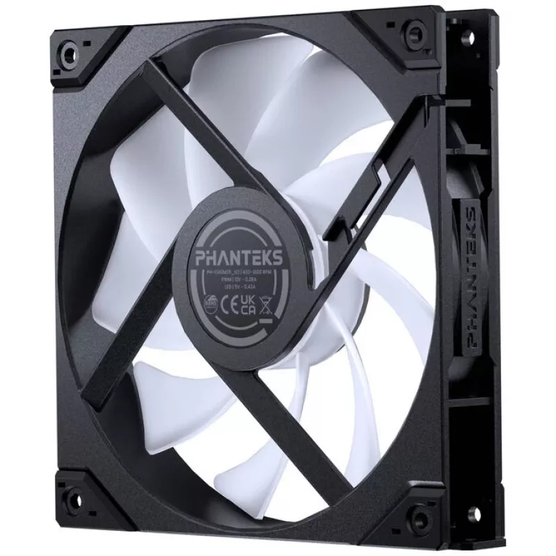 Phanteks M25 Gen2 PWM D-RGB 140 mm -kotelotuuletin - musta