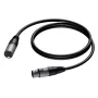 Audiokaapeli PROCAB CAB901 5 m XLR-pistoke liitäntään musta