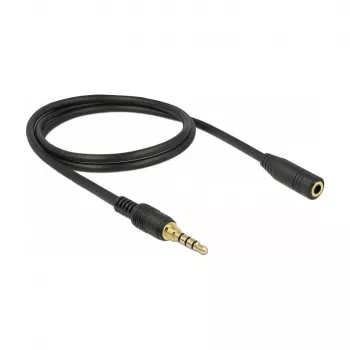 Audiokaapeli DeLOCK 85629 1 m 3,5 mm musta