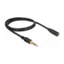 Audiokaapeli DeLOCK 85629 1 m 3,5 mm musta