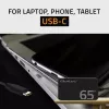 QOLTEC laturi 65W GaN Super Fast ohut PD 5-20V 3,25A USB-C