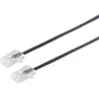 S/CONN 3m RJ45 musta läpinäkyvä ShiverPeaks