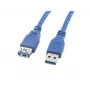 Jatkojohto USB 3.0 AM-AF sininen 3M