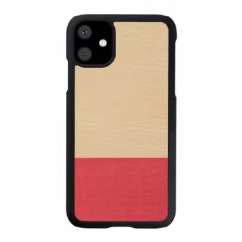 Älypuhelinkotelo man and wood iPhone 11:lle — musta, asymmetrinen muotoilu