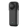Silikoninen suojakotelo Puluz Insta360 X4:lle — musta, tukeva muotoilu