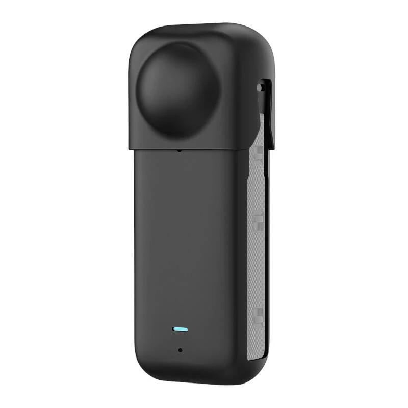 Silikoninen suojakotelo Puluz Insta360 X4:lle — musta, tukeva muotoilu