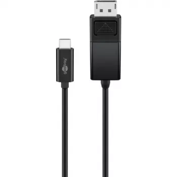 Goobay USB-C - DisplayPort. uros/uros. musta