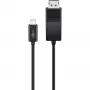 Goobay USB-C - DisplayPort. uros/uros. musta