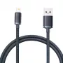 Baseus Crystal Shine kaapeli USB-Lightning, 2,4 A, 1,2 m (musta)