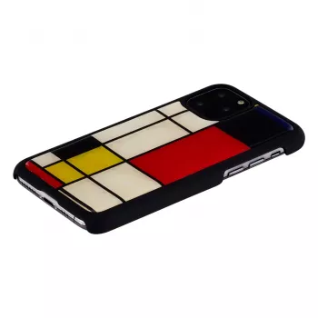iKins älypuhelinkotelo iPhone 11 Pro Mondrian musta — suojakotelo, kova kuori, tarkat aukot