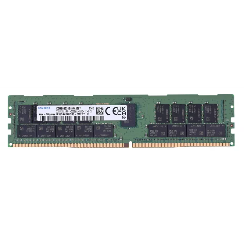 Samsung - DDR4 - moduuli - 32GB - DIMM 288-PIN - 3200 MHz / PC4-25600 rekisteröity - ECC (M393A4K40DB3-CWE)
