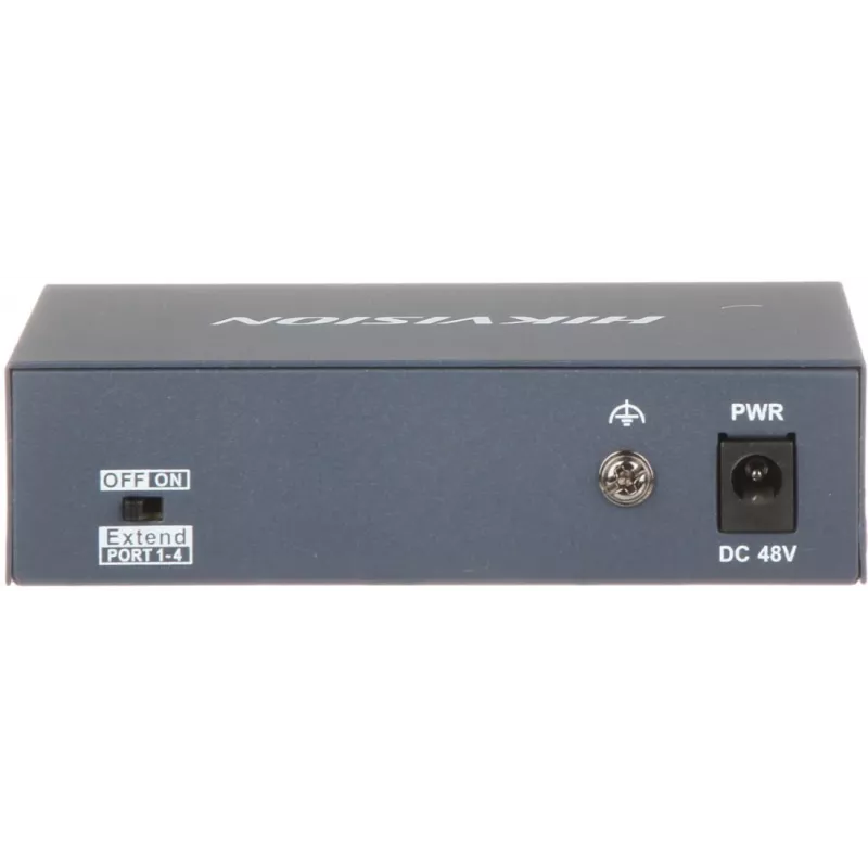 Hikvision DS-3E0105P-E/M(B) verkkokytkin L2 Fast Ethernet (10/100) Power over Ethernet (PoE) harmaa