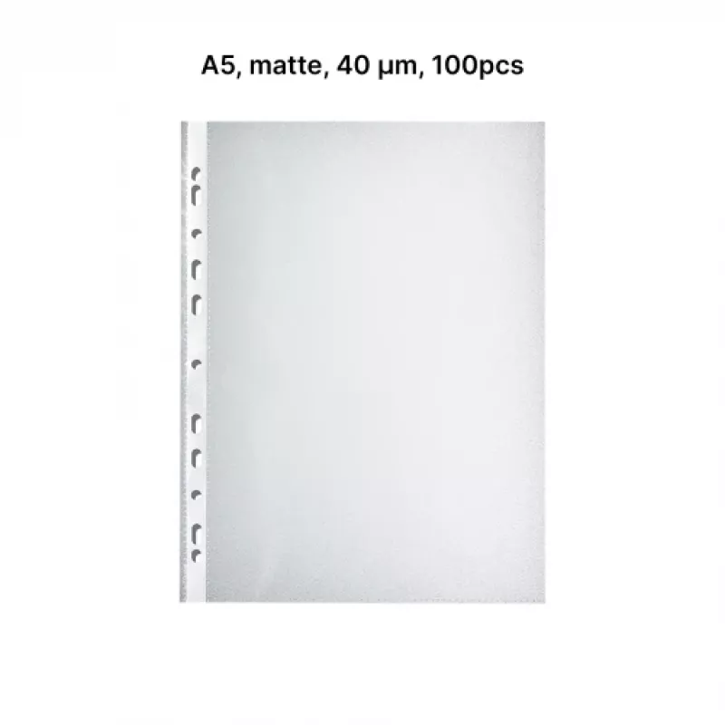 AD Class rei'itetty tasku Orange Peel A5 40 mikronia, 100 kpl:n pussi