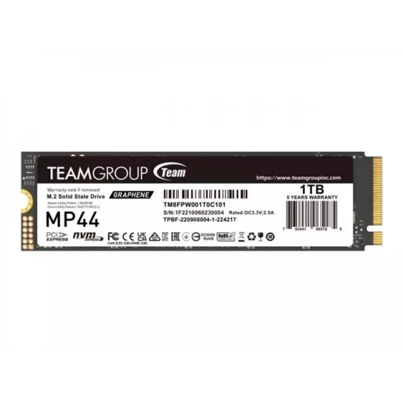 Team Group MP44 - SSD - 1 TB - sisäinen - M.2 2280 - PCIe 4.0 x4 (NVMe)