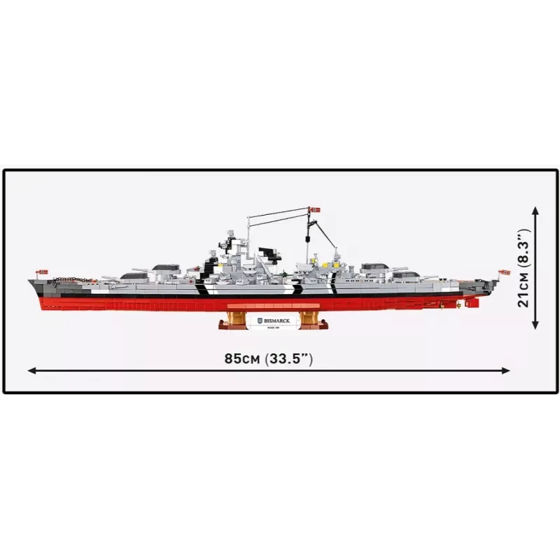 Rakennussarja Cobi taistelulaiva Bismarck -malli 3204 osalla - Cobi CO BI-4860