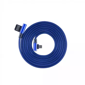Sbox USB->Micro USB 90 M/M 1.5m USB-MICRO-90BL blueberry sininen