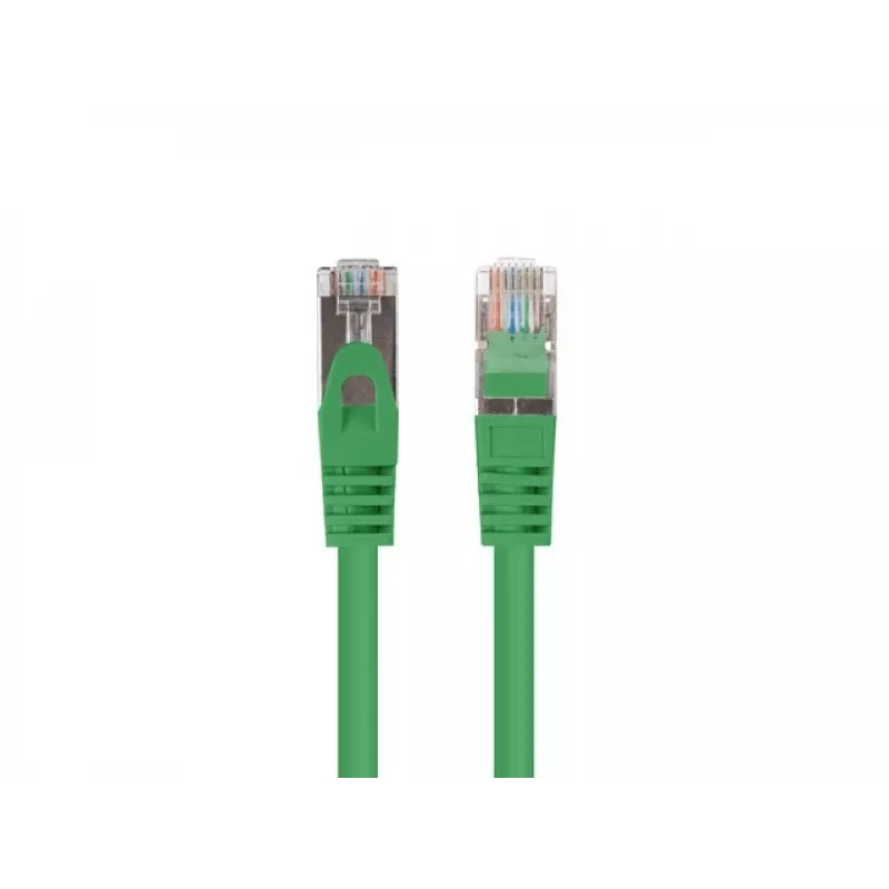 Lanberg PCF6-20CC-0100-G Cat.6 F/UTP -patch-kaapeli, 10 kpl:n pakkaus, 1 m, vihreä