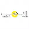 ROLINE sovitin USB-C - stereoplugi - USB-C uros käännettävä stereo mini-plug uros