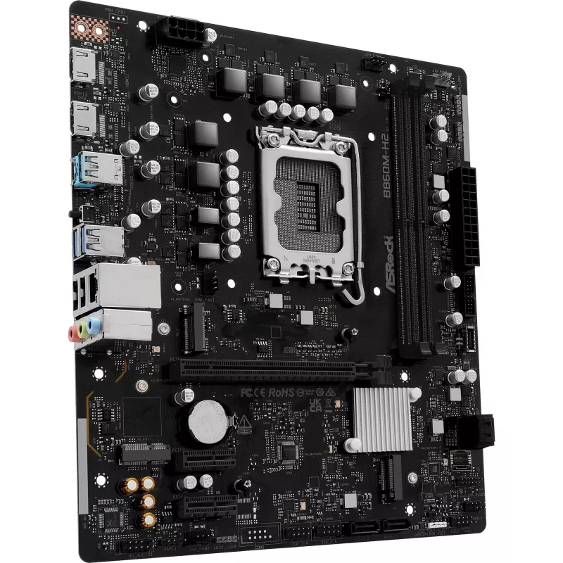 ASRock B860M-H2 DDR5 LGA1851 Micro-ATX emolevy