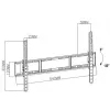 TV-teline TB-751E televisioon 80 tuumaan asti 35kg max VESA 600x400