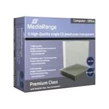 MEDIARANGE BOX31-T - jewelcase - 1 levy - läpinäkyvä - muovi - 120 mm - 140 mm