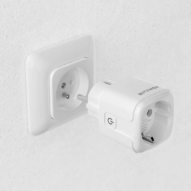 Älypistorasia BlitzWolf BW-SHP15 ZigBee 3680W — uppoasennettava WLAN-/ZigBee-yhteensopiva pistorasia