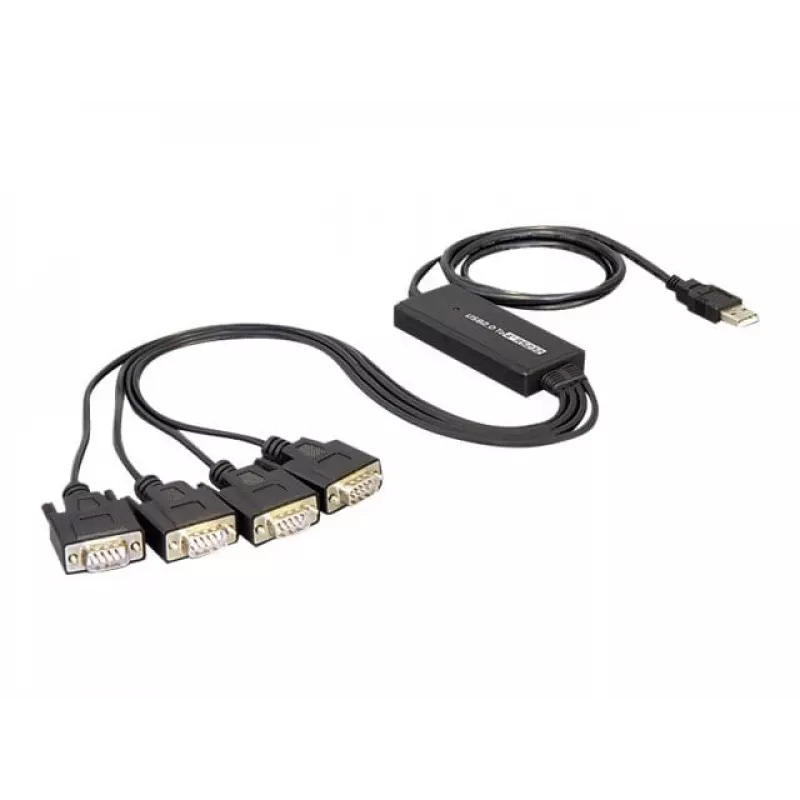 DeLock USB2.0 > 4 x sarjaporttisovitin - sarjaporttisovitin - USB - RS-232 x 4 (61887)