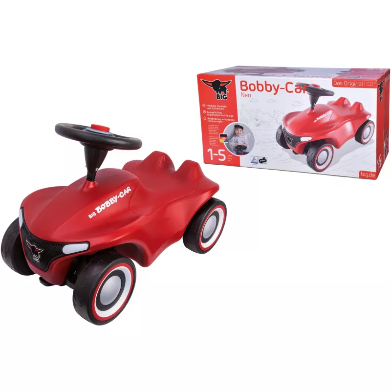 Bobby-Car-Neo, työnnettävä punainen