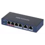 Hikvision DS-3E0106HP-E verkkoliitännät Unmanaged Fast Ethernet (10/100) PoE-tuki sininen