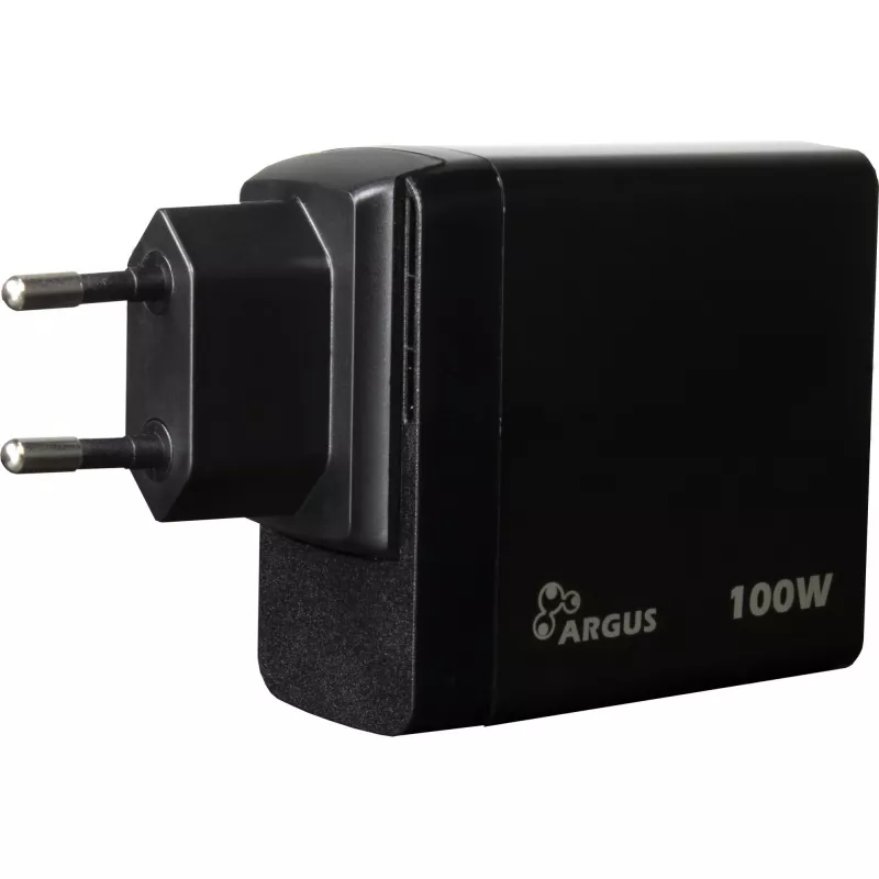 PD-laturi INTER-TECH PD-3100 100W USB-C musta pika-virtalähde
