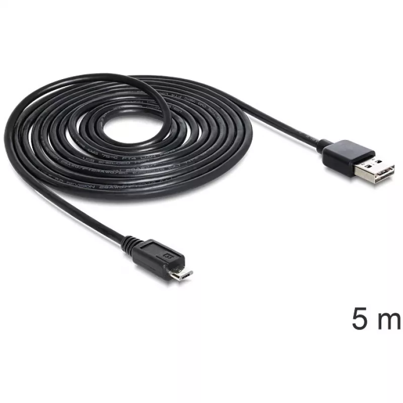 DeLOCK EASY-USB 2.0-A - Micro-B kaapeli 5m