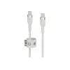 Belkin BOOSTCHARGE PRO Flex USB-kaapeli 3 m USB 2.0 USB-C valkoinen (CAB011BT3MWH)