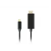 LANBERG CA-CMDP-10CU-0030-BK videokaapelisovitin, 3 m, USB Type-C - DisplayPort, 4K@60Hz/144Hz tuki