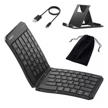 Inateck Full-Size kaareva Bluetooth-näppäimistö N0131 QWERTZ saksimekanismi musta