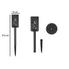 Beper P207ILO101 aurinkokäyttöinen puutarhavalaisin maatapilla, 12 LED liekkiefekti, IP44, musta