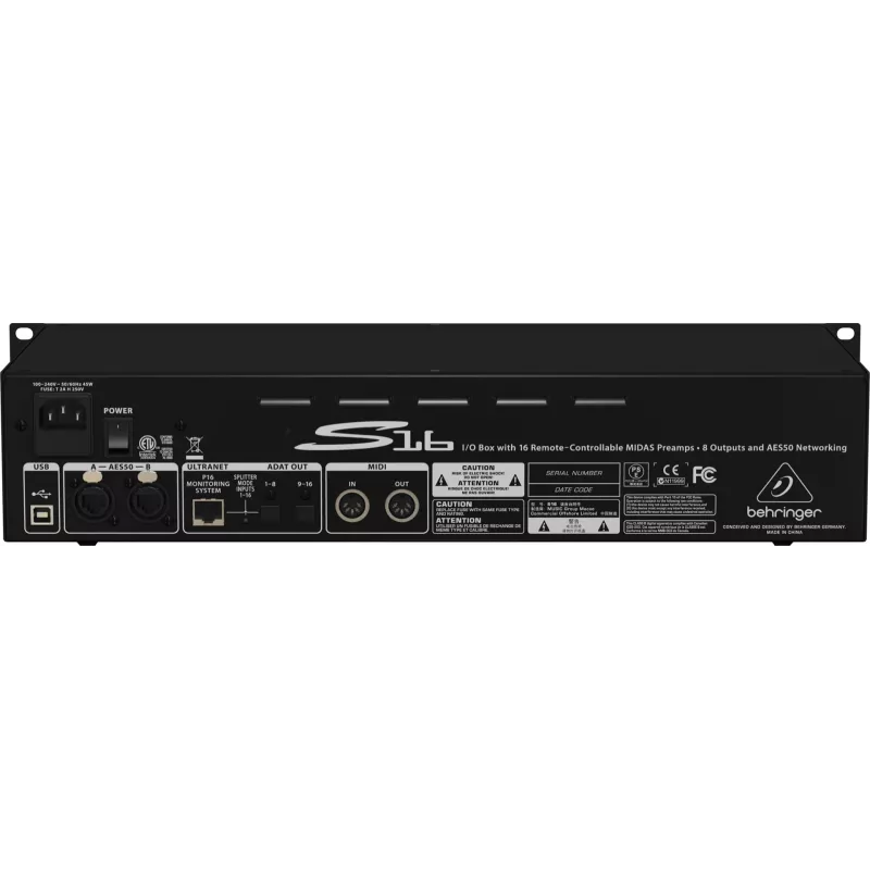 Behringer Digital Snake S16 -audiomoduuli