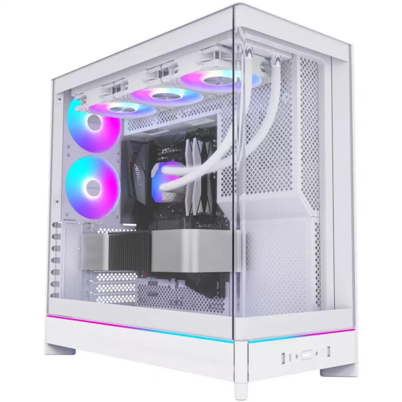 PC-kotelo Montech HS02 PRO Midi Tower valkoinen