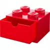 LEGO työpöytälaatikko 4, säilytyslaatikko punainen, nupit