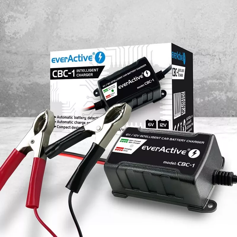 Auton akkulaturi everActive CBC1 6V/12V