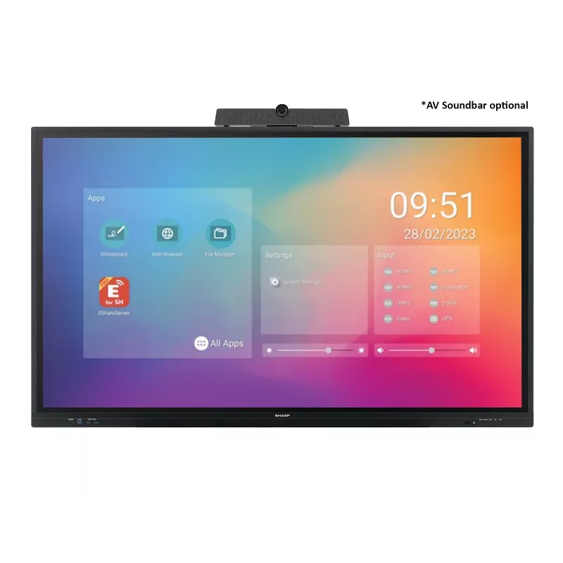 Digitaalisen informaationäytön tasanäyttö Sharp PN-LC752 75 inch LCD 4K Ultra HD 3840 x 2160