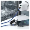 USB-kaapeli RealPower MagneticCharge2 1 m sininen pikalataus tiedonsiirto