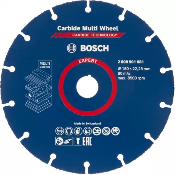 Katkaisulaikka Bosch EXPERT Carbide MultiWheel 180 mm Ø, reikä 22,23 mm