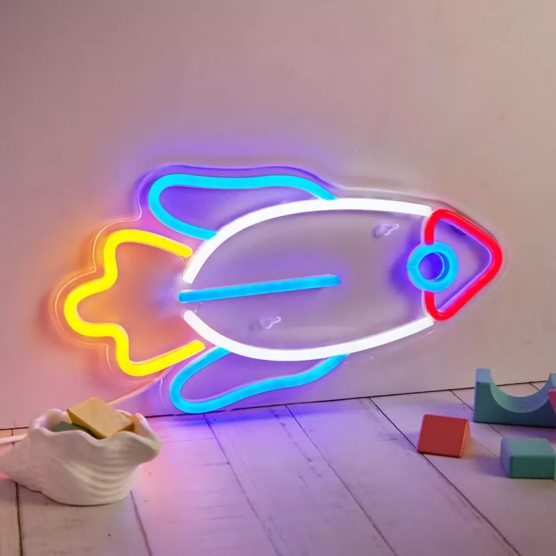 LED-neonvalo MANTA SNL91MT Style RAKETA – koristeellinen LED-neonpaneeli, malli SNL91MT
